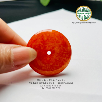 Ngọc phỉ thúy - mặt dây chuyền - Khấu Bình An