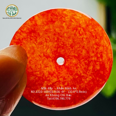 Ngọc phỉ thúy - mặt dây chuyền - Khấu Bình An